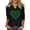 2634XVLST7 Black, variant on Womens Casual 3/4 Sleeve V Neck St Patrick's Day Shirts Heart Graphic Tees Lucky Shamrock Shirts