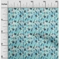 thumbnail image 2 of oneOone Cotton Flex Turquoise Blue Fabric Travel Fabric For Sewing Printed Craft Fabric By The Yard 40 Inch Wide, 2 of 4