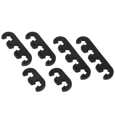 6pcs Universal 7mm 8mm 8.5mm 8.8mm Car Engine Spark Plug Separators Ignition Wire Separators Holder Black