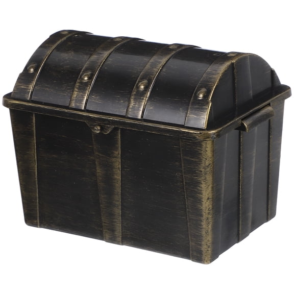 XIBUFE 2026 New Small Pirate Treasure Chest Antique Kids Toy Storage Box Decorative Jewelry Container, for Toys, Jewelry, Storage, Kids' Room, Bedroom, Decoration.