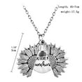 thumbnail image 2 of Jumpingount Girasol Collar Aleación Exquisito Dulce Regalo Chispeante Chic Ampliamente Aplicable Colgante Oro Rosa Decoración Romántica Joyería Type4 NO4, 2 of 6