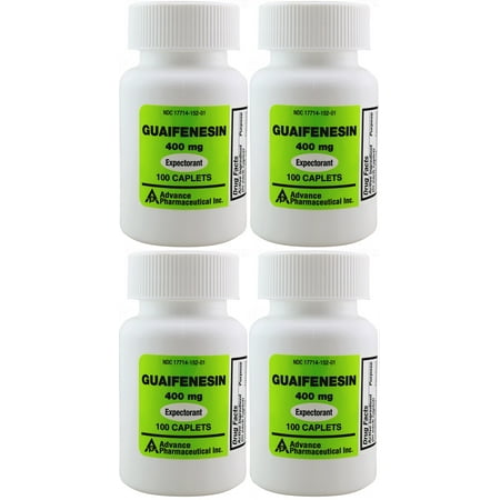 Mucus Relief Guaifenesin 400 mg 400 Tablets Generic for Mucinex Chest Congestion Immediate