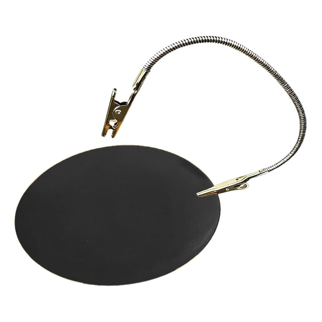Soporte para incienso en espiral de metal, quemador en espiral, base de latón, bandeja con doble abrazadera extraíble Negro