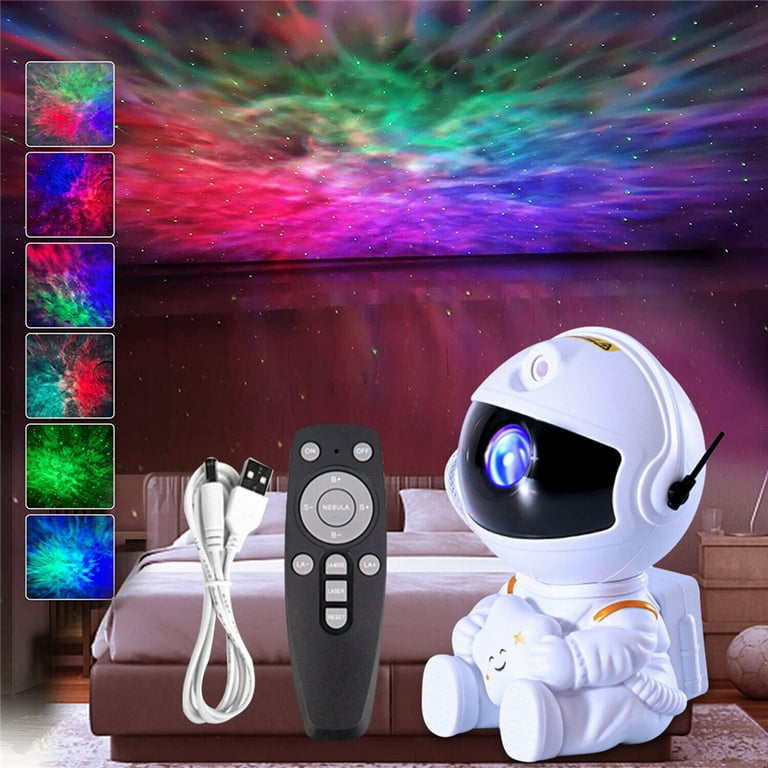 Astronaut Kids Night Light Galaxy Projector Starry Night Lights Star Nebula  LED Light w/ Remote 