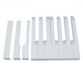 thumbnail image 2 of 52Pcs White ABS Piano Keytops Kit with Fronts Replacement Key Tops, 2 of 6