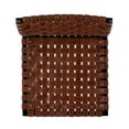 thumbnail image 2 of Bowery Hill Transitional Metal Urban Woven Leather Bar Stool in Brown, 2 of 7