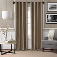 thumbnail image 2 of Elrene Home Fashions Florence Single Curtain Rod with Stacked Square Finial, Antique Black, 48" x 86", 2 of 9