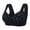 Black, variant on Gray 62 Womeny Lace Front Women Bras Wireless Cotton Button Shaping Cup Adjustable Pack of Sports Bras for Women Shoulder Strap Large Size Woman Sports Bra Underwire Bra