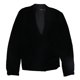 thumbnail image 1 of Ralph Lauren Womens Pleated Velvet Surplice Blazer Jacket, black, 14, 1 of 2
