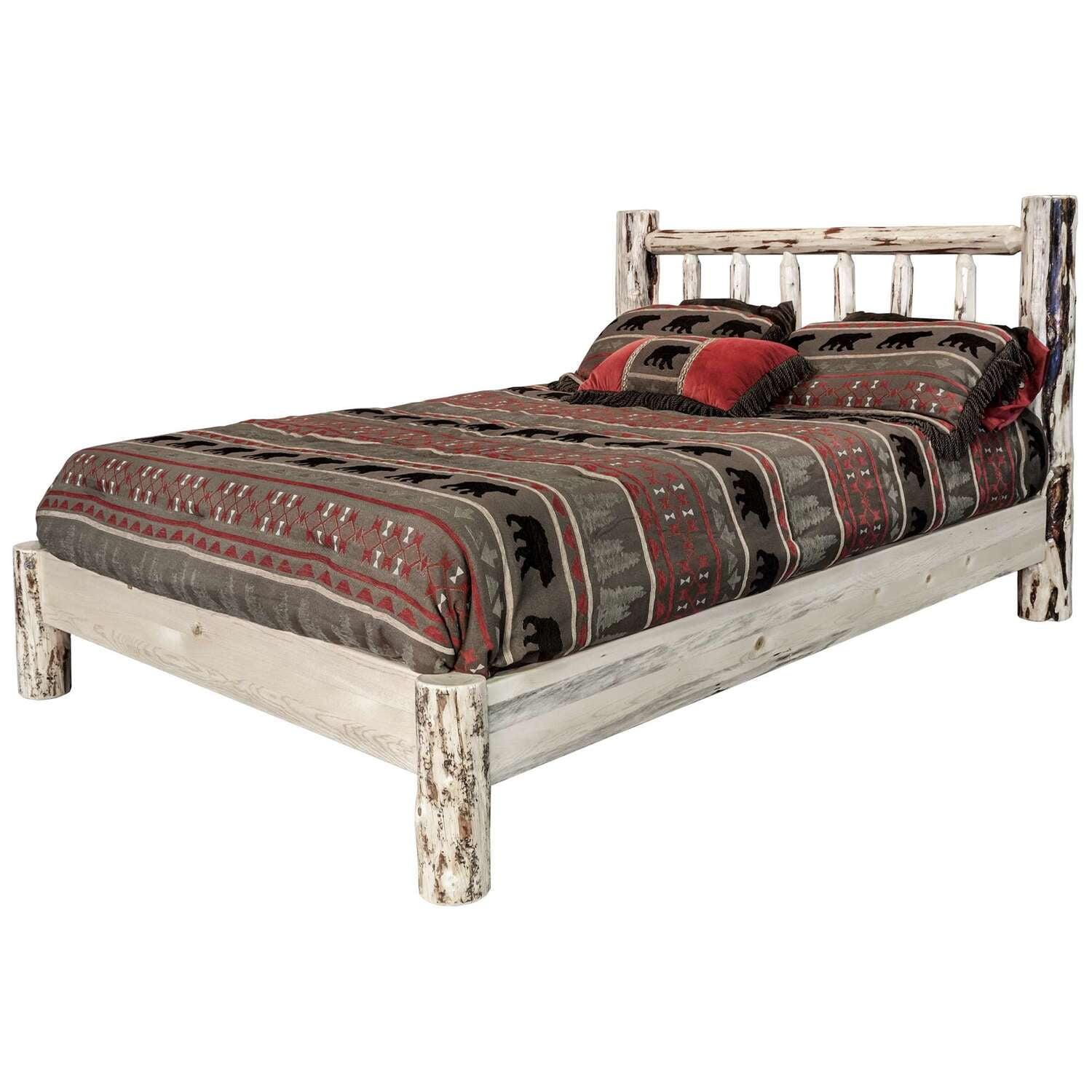 Montana Collection Full Platform Bed, Ready to Finish