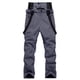 thumbnail image 5 of Pantalones de esquí para hombres y mujeres, de gran tamaño, con revestimiento cálido, doble impermeable y resistente al viento., 5 of 6