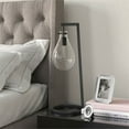 thumbnail image 2 of Evelyn&Zoe Mid-Century Modern Metal Table Lamp with Seeded Glass Shade, 2 of 12