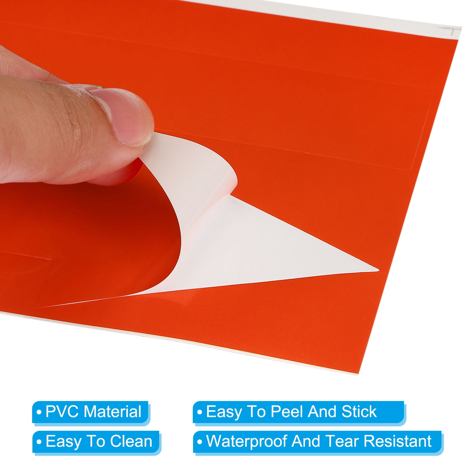 Unique Bargains Removable Self Adhesive Waterproof Arrow Sign Floor Decal Red
