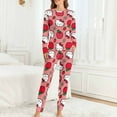 thumbnail image 4 of Hello Kitty Women's Pajama Sets Long Sleeve Pajamas Top And Pants Sleepwear Nightwear Soft Pjs Lounge Sets, 4 of 8