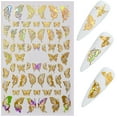 thumbnail image 2 of Flmtop Autocollant pour Ongles en Forme de Papillon Accessoires de Manucure pour Animaux de Compagnie DIY Autocollant pour Ongles pour Salon de Manucure, 2 of 6