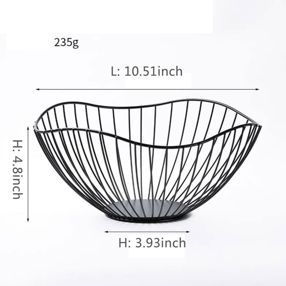Metal Wire Fruit Bowl, Storage Basket for Fruit, Vegetables, Bread, Snacks, Potpourris