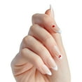 thumbnail image 2 of KISS Voguish Fantasy Valentine's Day Press on Nails, Love Rain, White, Medium Almond, 28 Count, 2 of 12