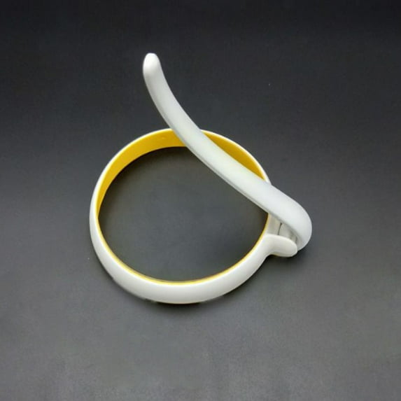 HEVIRGO Eggs Rings, 2 Pcs/Set Eggs Ring Round Non-stick Nylon TPE Creative Omelet Fryer Ring for Kitchen, White