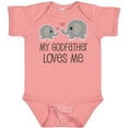 thumbnail image 3 of Inktastic My Godfather Loves Me Godson Boys or Girls Baby Bodysuit, 3 of 5