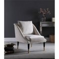 thumbnail image 2 of Meridian Furniture Elegante Cream Velvet Accent Chair, 2 of 6