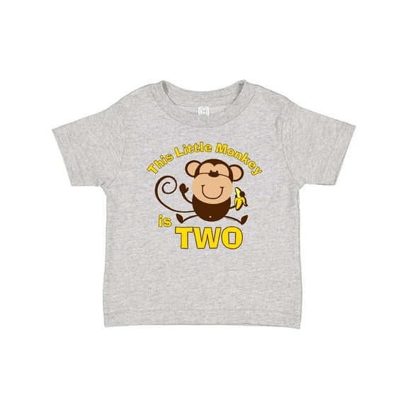 Inktastic Little Monkey 2nd Birthday Boy Boys Baby T-Shirt