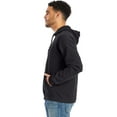 thumbnail image 2 of Hanes Men's Garment Dyed Fleece Hoodie Black S, 2 of 8