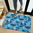 thumbnail image 2 of Blue Geometric Pattern Door Rugs,Washable Non Slip Door Mats Indoor,Decorative Door Mats,Entry Mat Indoor for Entrance,Bedroom,Kitchen,Bathroom,20"x32", 2 of 6