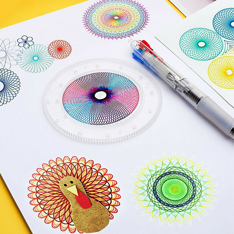 22pcs Spiral Art Set & Pen Kit Drawing Gear Art Design Set For
