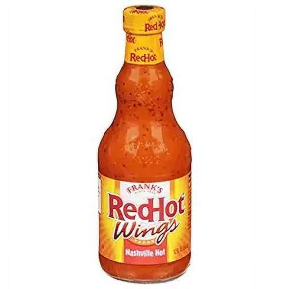 1x Frank's RedHot Nashville Hot Wings Sauce, 12 fl oz
