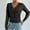 Black, variant on New Summer Fashion for All GaThRRgYP Sweater for Women Trendy,Women's Solid Color V-neck Knitted Sweater Button Up Cardigan Top Pink S