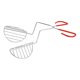 thumbnail image 1 of V-Shaped Stainless Steel Taco Tongs Crispy Air Fryer Long Handle Kitchen Utensil, 1 of 4