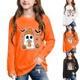 thumbnail image 2 of Qingpeng Boys Girls Halloween Graphic Shirt Long Sleeve Crewneck Pullover Top Cute Holiday Tee Wear, 2 of 3
