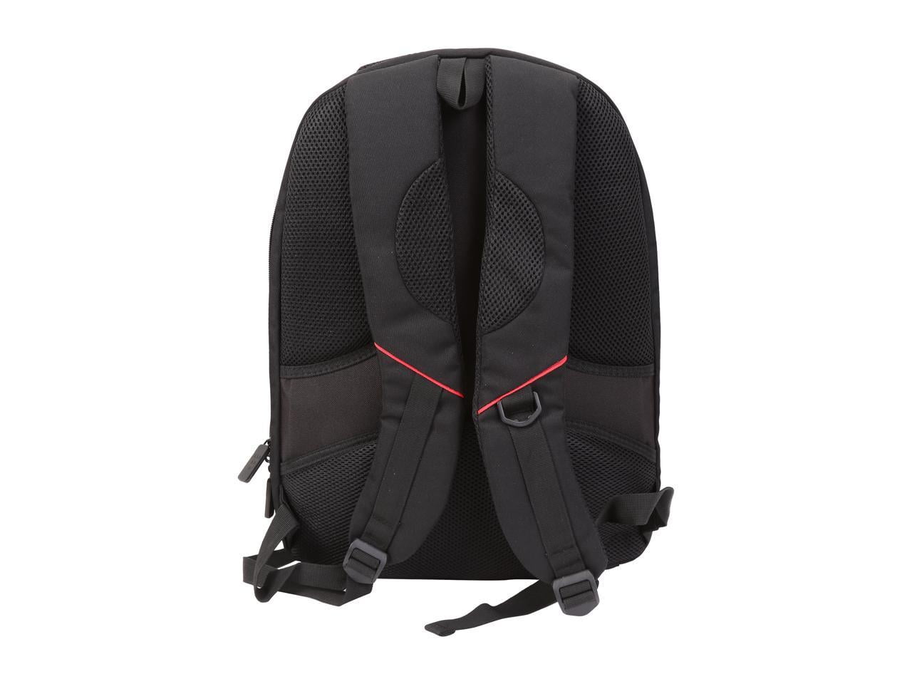 ECO STYLE Tech Pro Checkpoint Friendly Backpack Black Red