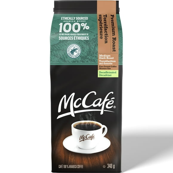 McCafé Premium Medium Dark Roast, Decaf, Ground Coffee, 340g