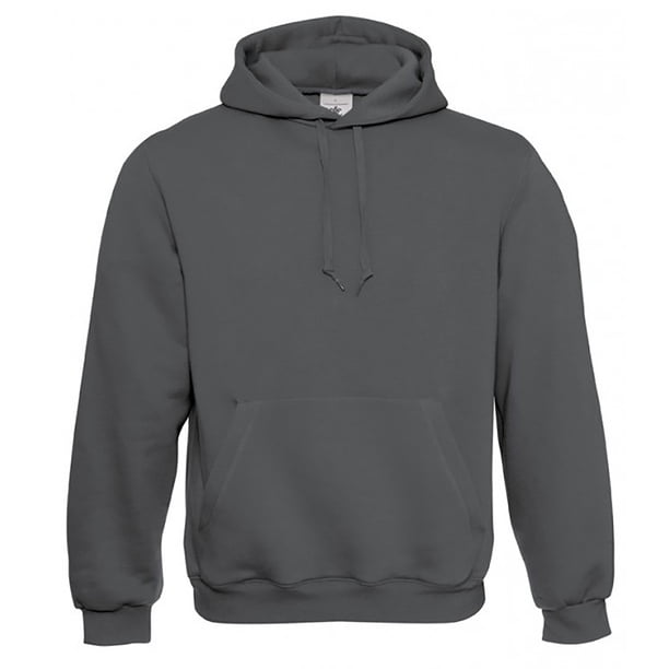 B&C - Sudadera con capucha hombre/caballero - Deporte/Gimnasio/Running (Gris acero)