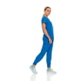 thumbnail image 5 of Hey Collection Womens Stretch Colorful V-Neck Jogger Scrubs Set, Medical Nursing Tops with Four Pocket Scrubs Jogger Pants, 5 of 5