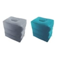 thumbnail image 1 of 2s Travel Foot Rest Pillow, Height Durable Bed Foot Stool Inflatable Leg Foot Rest for Travelling Gray, 1 of 8