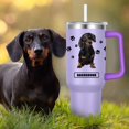 thumbnail image 3 of Dachshund Gift for Dog Owner,40oz Dachshund Tumbler with Handle Insulated Reusable Stainless Steel Travel Water Bottle (Color 4), 3 of 6
