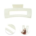 thumbnail image 3 of Unique Bargains 1 Pc Rectangle Lacquered  Hair Clips Hairdo Clip for Home Beige, 3 of 5