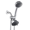 thumbnail image 2 of Xihbxyly Juego de Cabezal de Ducha Multifuncional, Acabado Espejo, Rociador de Mano y Superior, 5 Modos de Relajación, Divisor de 3 Vías, Caudal Personalizable, Fácil Instalación, Ideal para El Baño,, 2 of 7