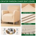 thumbnail image 4 of Housse de Fauteuil de Banquet Imprimée Style Mi-Siècle Moderne, Housse de Pièce pour Fauteuil d'Appoint avec Accoudoirs, Housses de Chaise Douces pour Salon, Protège-Meubles pour Fauteuil, Bureau, Réception, Lecture, 4 of 7