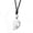 Howlite, variant on 1PC Natural Men Women Beads Rope Lover Half Heart Crystal Stone Pendant Necklace-Opal