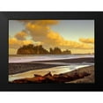 thumbnail image 2 of Johnson, George 14x11 Black Modern Framed Museum Art Print Titled - La Push Sea Stacks, 2 of 5
