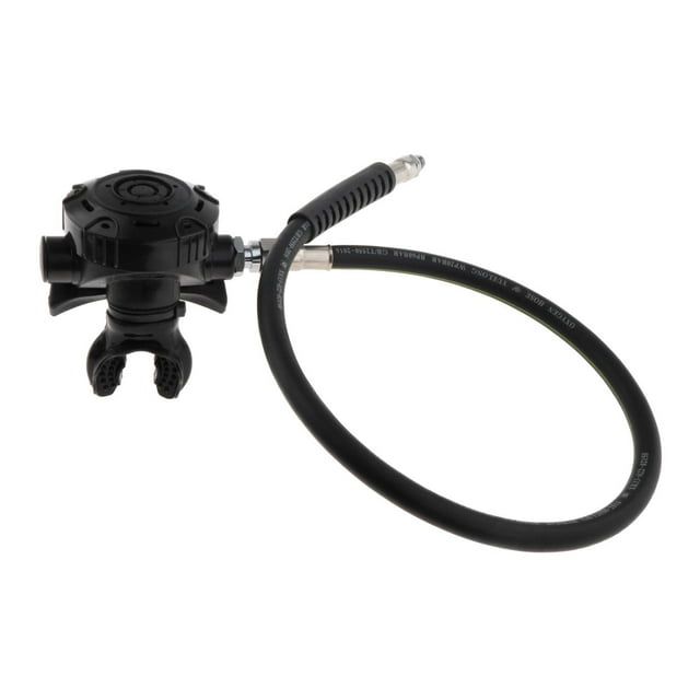 Regulador de segunda etapa de buceo Accesorios de buceo para buceadores Deportes acuáticos Buceo Negro