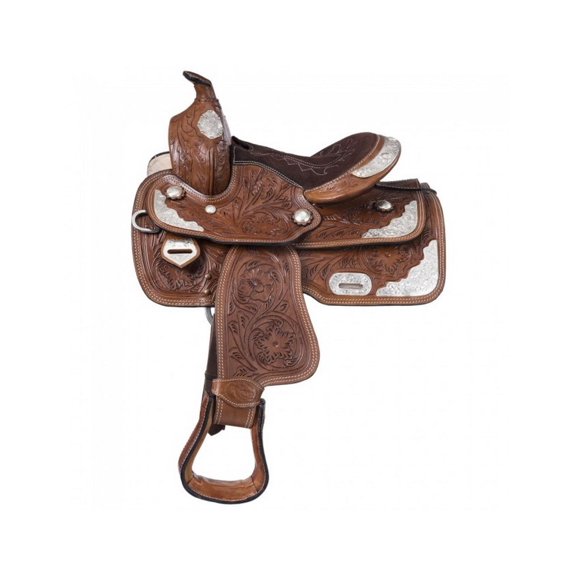 Tough-1 Western Saddle Pony McCoy Trail Silver Accents 10" KS2640