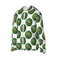 thumbnail image 2 of Fotbe Happy Watermelon Men's Women's UPF 50+ Sun Protection Jacket Hooded Cooling Shirt with Pockets Hiking Outdoor Performance-Large, 2 of 9