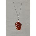 thumbnail image 3 of Carnelian Crystal necklace Raw Stone (Spiral), 3 of 5