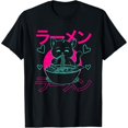 thumbnail image 3 of Camiseta con estampado de fideos de dinosaurio y gato para mujer, camisetas de verano de manga corta con estampado 3D de labios y pestañas, camisetas de cuello redondo, 3 of 4