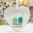 thumbnail image 3 of Heart-Shaped Sea Glass Friendship Decor, Heart-Shaped Sea Glass House Friendship Decor, Timeless Friendship Heart Ornament for Christmas Tree, Bohemia Art Decorations, Gifts for Friends, #D, 3 of 7
