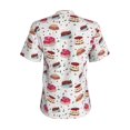 thumbnail image 3 of Uemuo Birthday Cake Printed Women's Classic V-Neck T-Shirt - Soft, Breathable, Moisture-Wicking, Perfect for Casual, Office, Travel, and Everyday Wear-Medium, 3 of 5